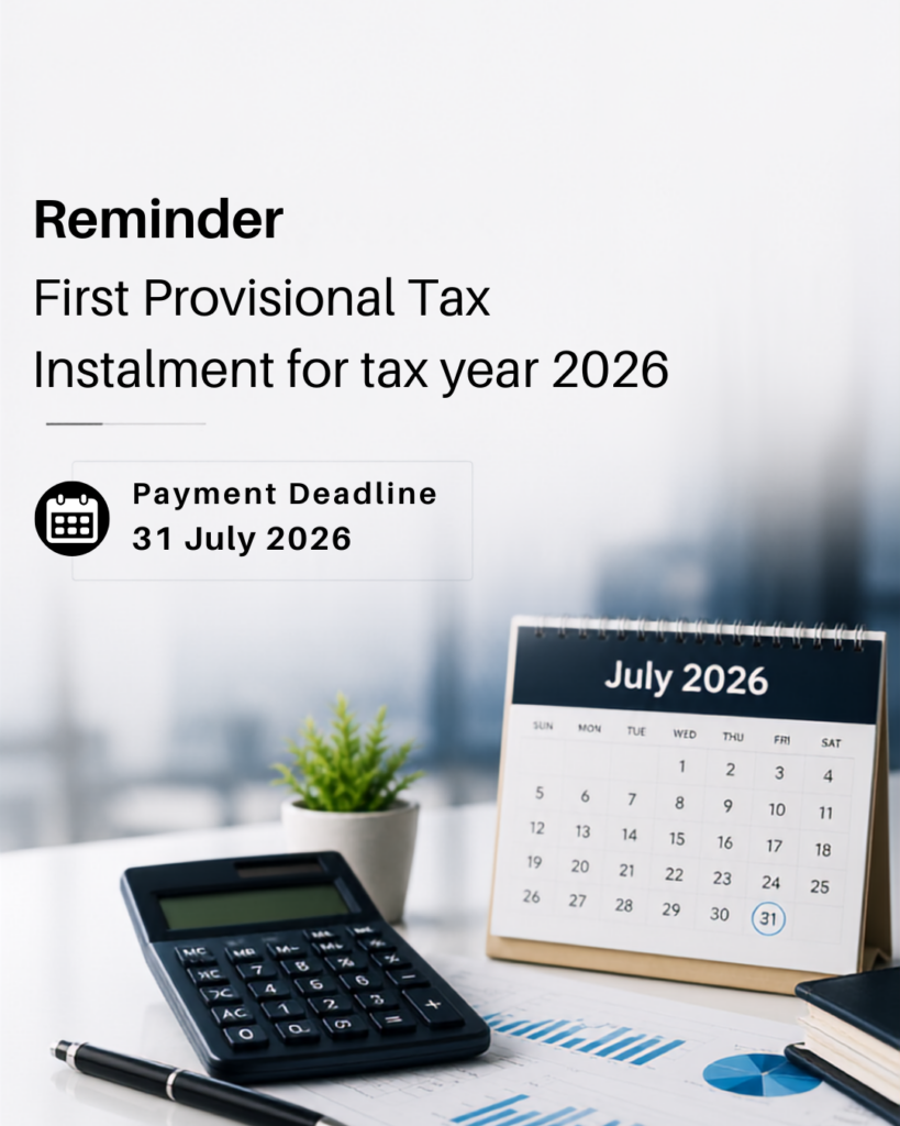 Cyprus Tax Alert: First Provisional Tax Instalment for Tax Year 2026