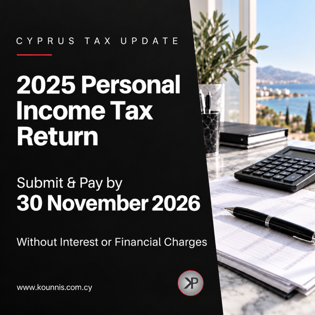 2025 Personal Income Tax Return: Submit and Pay by 30 November 2026